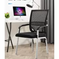 办公椅网布会议弓形椅子休闲职员经理四角椅