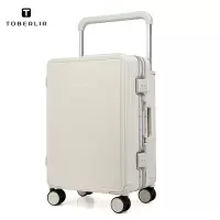 TOBERLIR途柏丽20英寸铝框宽体拉杆箱大容量宽拉杆行李箱080651 白色