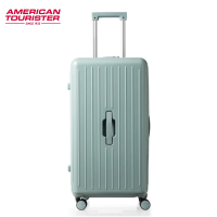 美旅箱包行李箱24英寸深仓拉杆箱多彩旅行箱果冻箱trunk密码箱包BB5*45008蓝灰色