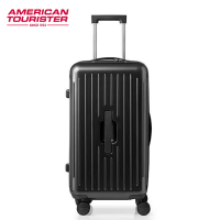 美旅箱包行李箱24英寸深仓拉杆箱多彩旅行箱果冻箱trunk密码箱包BB5*38008炭灰色
