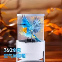 乳圆 裸眼3d全息投影仪 风扇屏广告机空中成像高清WiFi立体3D悬浮空气影像引流推广led 桌面迷你蓝牙音乐氛围灯