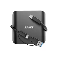 忆捷Eaget高速移动固态硬盘HM08-512G 500MB/s读取超高速金属灰轻巧便携TYPE-C接口