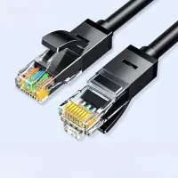 创德网线 成品跳线连接线 机房家装监控综合布线 工程/宽带电脑家用 六类线CAT6E-1m