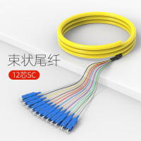 创德 SC12芯光纤跳线尾纤 ODF配线架法兰盘分纤箱终端盒熔纤盘