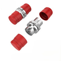 创德 光纤耦合器 对接头法兰盘适配器光纤延长 单模多模跳线兼容延长连接器 FC-FC