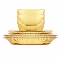 康宁(VISIONS)晶致系列餐具7件组(3小碗2小盘2大盘)