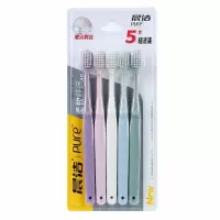 晨洁 日式宽头牙刷软毛成人牙刷护龈 5支家庭装