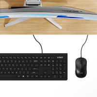 忆捷(Eaget) YT07 有线 商务 USB接口 键鼠套装 黑色