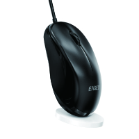 忆捷Eaget办公鼠标YS07 黑色轻巧设计USB供电