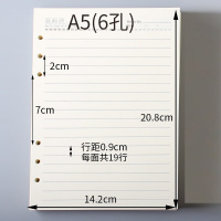 银杉公子活页纸笔记本替芯A5六孔