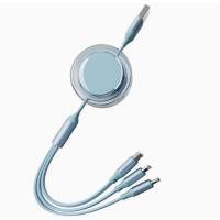 幻响(i-mu)小布丁快充抽拉线三合一伸缩可便携收纳数据线HD-E24