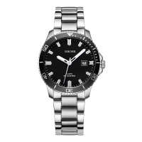 依波表EBOHR飞驰系列100米防水黑面夜光节日礼物石英男表51490119