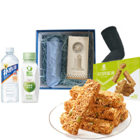 佳果源 夏季清凉组合B款(彩盒装风扇伞 轻上椰子水 东鹏特饮 良品铺子蛋白棒 李宁冰袖)
