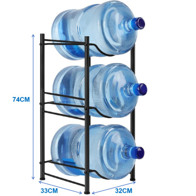 净水桶支架三层-黑色