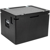 81L 带提手带搭扣 epp保温箱泡沫箱 灰色 外部尺寸长660*宽510*高377mm