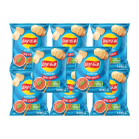 乐事薯片休闲零食膨化食品宿舍办公室薯片香浓红烩味23g*8包