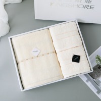 纯棉毛浴巾礼盒装 1浴2毛ZL2106-A1