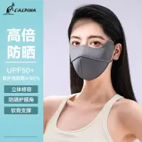 lalplna/袋鼠 护眼角防晒口罩女夏季高颜值防紫外线2025款立体鱼骨冰丝遮阳面罩