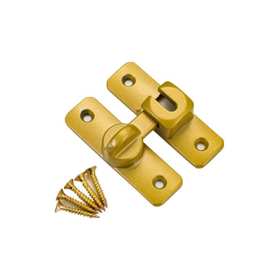 红鲸鱼 插销门栓搭扣 推拉移门锁卡扣(金色)1个