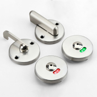 红鲸鱼 卫生间门锁扣 有无人指示锁厕所门锁 1个