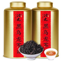 润虎乌龙茶聚茶油切黑乌龙茶浓香型一级600g足火罐装自己喝送礼袋
