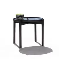 金菲罗格 户外藤编休闲椅室外懒人躺椅诧寂复古沙发椅民宿家具 边几