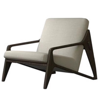 金菲罗格 户外沙发简约庭院室外露台花园铝合金防水防晒家具 沙发椅[进口柚木+户外防水布]