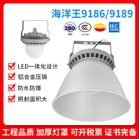 LED海洋王NFC9189防爆三防灯 9186免维护LED灯化工厂煤矿石油实用 海洋王9189 50W(带罩子) 1只