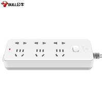 公牛(bull)新国标插座 插线板/插排/排插/接线板/拖线板gn-402 6位总控全长3米