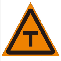 定制标识牌 T型交叉口交通警告 含立柱 规格:边长600mm 单位:套