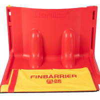 德尼尔科Denilco二代挡水板FF90鱼鳍式有效应急防洪ABS塑料组合便携式防汛板 红色