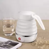 苏泊尔电热水壶 SW-06J001 食品级硅胶 折叠双电压烧水壶 旅行便携电水壶 0.6L 贴心保温款