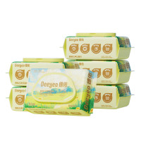 德佑婴儿手口湿巾 加厚80g湿纸巾手口屁屁专用季节限定款湿巾60抽*6