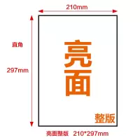 乐标(lopal)A4不干胶标签打印纸贴纸可手写激光喷墨打印防水切割牛皮纸不干胶 亮面整版 50张/包