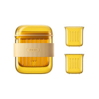 康宁 餐具晶茗旅行茶具套装 3件组 1公道杯2小杯 晶茗旅行茶具套装