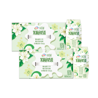 [9月生产]伊利 味可滋利乐钻茉莉花茶奶茶200ml*10盒*2箱 礼盒装 风味早餐伴侣