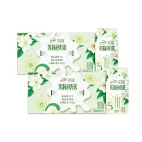 [9月生产]伊利 味可滋利乐钻茉莉花茶奶茶200ml*10盒*2箱 礼盒装 风味早餐伴侣
