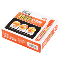 宝克(BAOKE)可加墨白板笔 易擦速干会议教学白板笔 磁性可吸附白板笔 红色 12支 MP3910