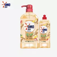 奥妙洗洁精天然酵素果蔬餐具净洗涤剂轻松去重油除菌净味不伤手家[3.16斤]红柚生姜1.1kg+480g