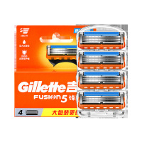 吉列Gillette锋速5锋隐五层刀头吉利手动剃须刀致顺刮胡刀 四刀头不含刀架