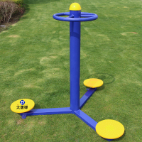 大唐御室外健身器材小区公园社区户外健身器材广场新农村漫步机 三人方管式扭腰器埋地款