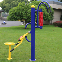 大唐御室外健身器材小区公园社区户外健身器材广场新农村漫步机 腰背按摩器带坐凳埋地款