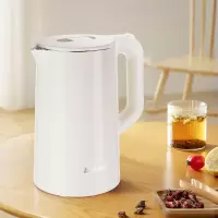 志高烧水壶电热水壶电水壶双层防烫2L大容量家用烧水壶304不锈钢内胆大功率快速烧水WM817