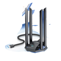 COMFAST CF-WU785AC 1300兆免驱双频USB网卡高增益天线千兆穿墙无线wifi接收器