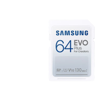三星(SAMSUNG)64GB SD相机存储卡 EVO白卡 U1 V10 支持微单/单反相机4K视频高速数码相机内存卡