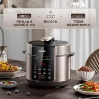 苏泊尔(SUPOR)电压力锅5L 家用智能 0涂层钢胆大屏触控智能SY-50YC5015双胆电饭煲高压锅适用3-6人 [