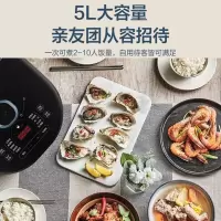 苏泊尔(SUPOR)电压力锅高压锅家用5L球釜双胆全自动智能多功能压力锅 孔雀蓝 5L