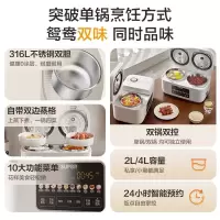 苏泊尔(SUPOR)双胆双控不锈钢双内胆 双锅一体智能电饭煲 微压SF20TC801 2L