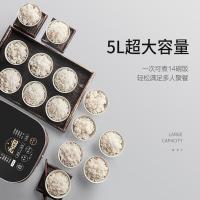 苏泊尔(SUPOR)电饭煲电饭锅5LIH电磁加热精铁球釜2-8人双蒸架安全童锁家用智能微压多功能电饭煲 5L