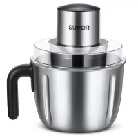 苏泊尔(SUPOR)绞肉机 绞馅机 家用多功能碎肉机 [便捷把手]双刀配置 2.2L 不锈钢JR56S-U
